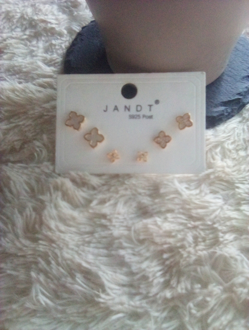2/$20 Gold Plated Clover Stud Earring Set - 3 Pairs - Picture 3 of 7